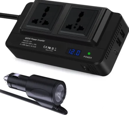 Invertor curent auto 300W 12V/220V USB Q-CC8200